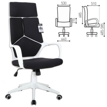 Кресло офисное BRABIX Prime EX-515 (черная ткань) в Плотниково - plotnikovo.mebel54.com | фото