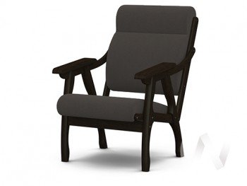 Кресло Вега-10 (венге лак/ULTRA GRAFIT) в Плотниково - plotnikovo.mebel54.com | фото