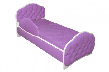 Кровать 160 Гармония 67 Светло-фиолетовый (мягкий бортик) в Плотниково - plotnikovo.mebel54.com | фото