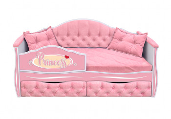 Кровать 160 серии Иллюзия 2 ящика 15 Бледно-розовый (подушки) в Плотниково - plotnikovo.mebel54.com | фото