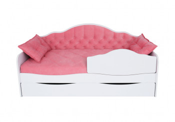 Кровать 170 серии Иллюзия Лайт 1 ящик 89 Розовый (подушки) в Плотниково - plotnikovo.mebel54.com | фото