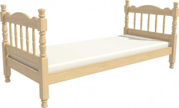 Кровать одинарная Аленка из массива сосны 800*1890 Сосна в Плотниково - plotnikovo.mebel54.com | фото