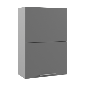 Ройс ПГПМ 600 Шкаф верхний Blum Aventos HF (Графит софт/корпус Серый) в Плотниково - plotnikovo.mebel54.com | фото